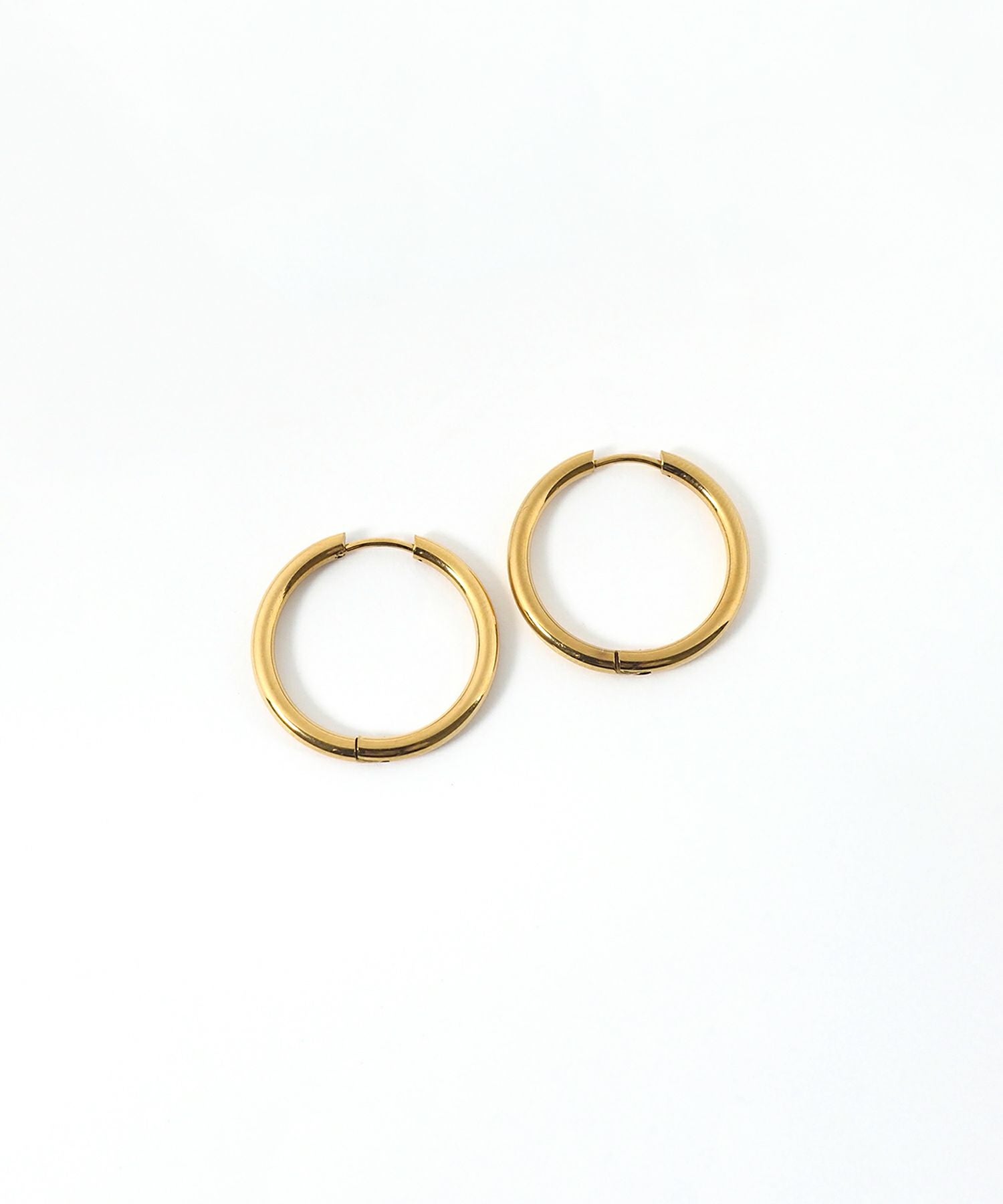 シンプルフープステンレスピアス(L)