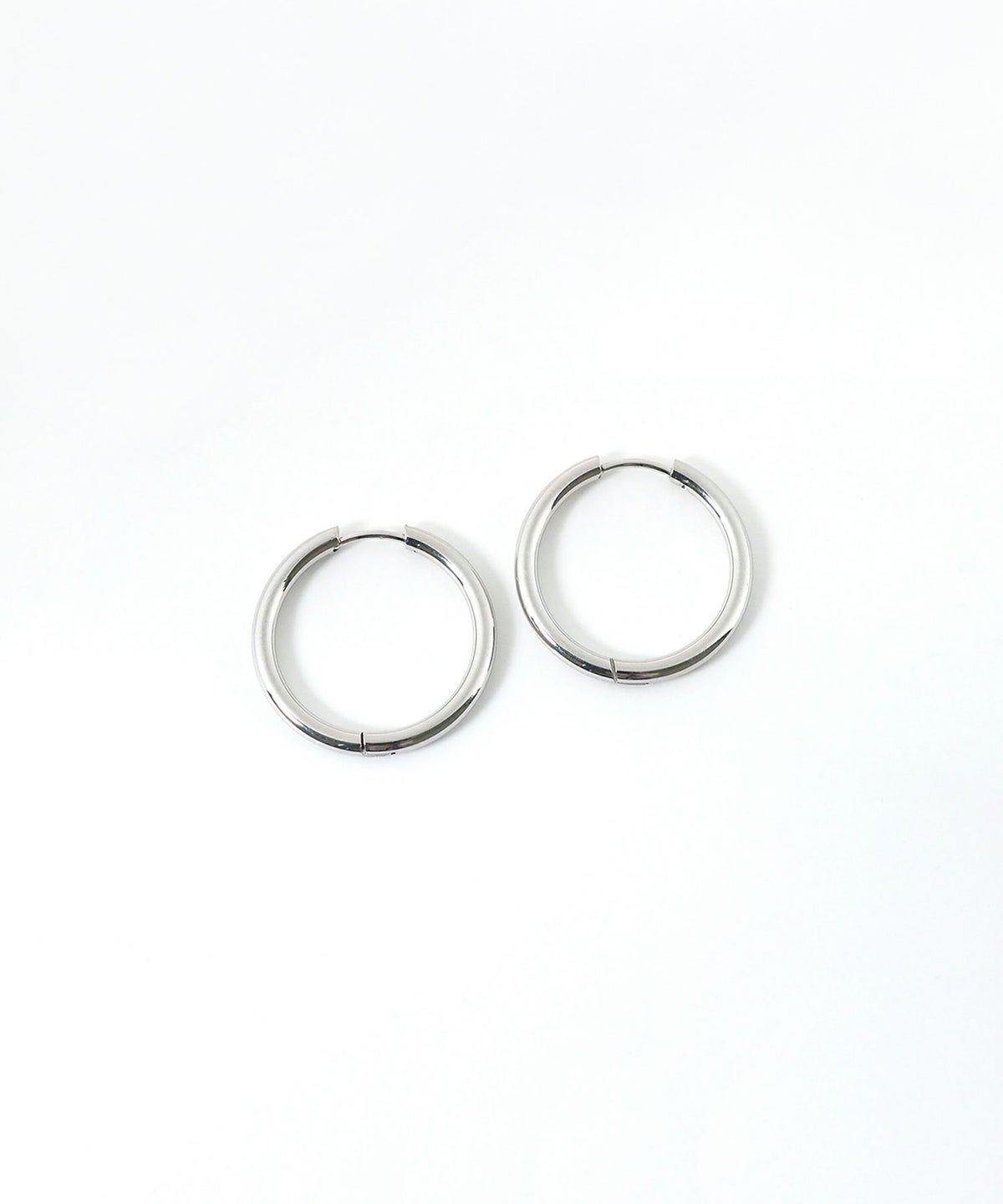 シンプルフープステンレスピアス(L)