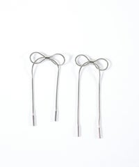 リボンチェーンステンレスピアス