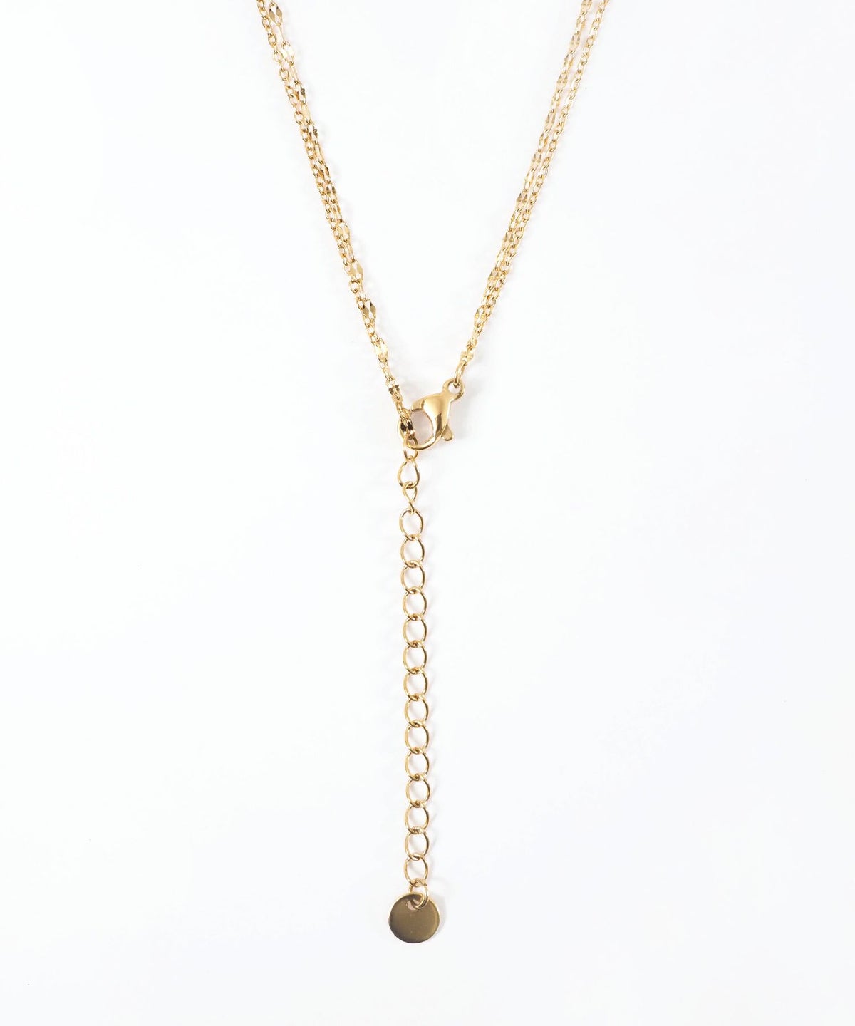 ペタルチェーン2連ステンレスネックレス