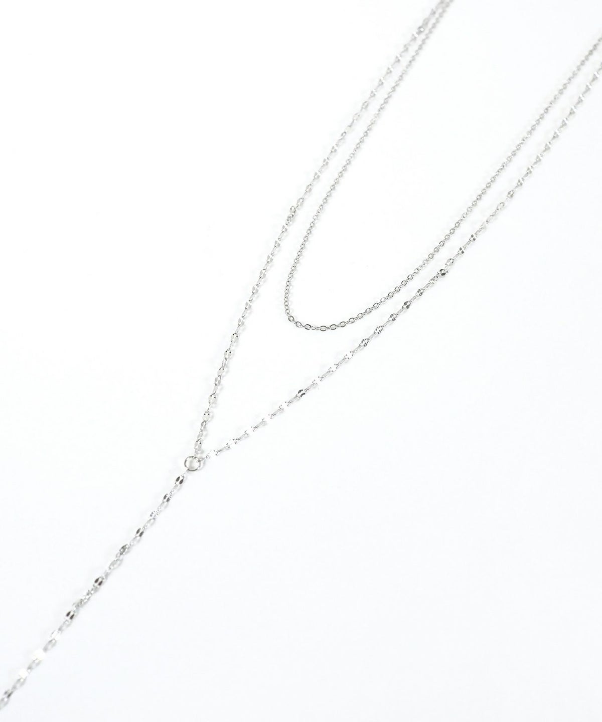 ペタルチェーン2連ステンレスネックレス