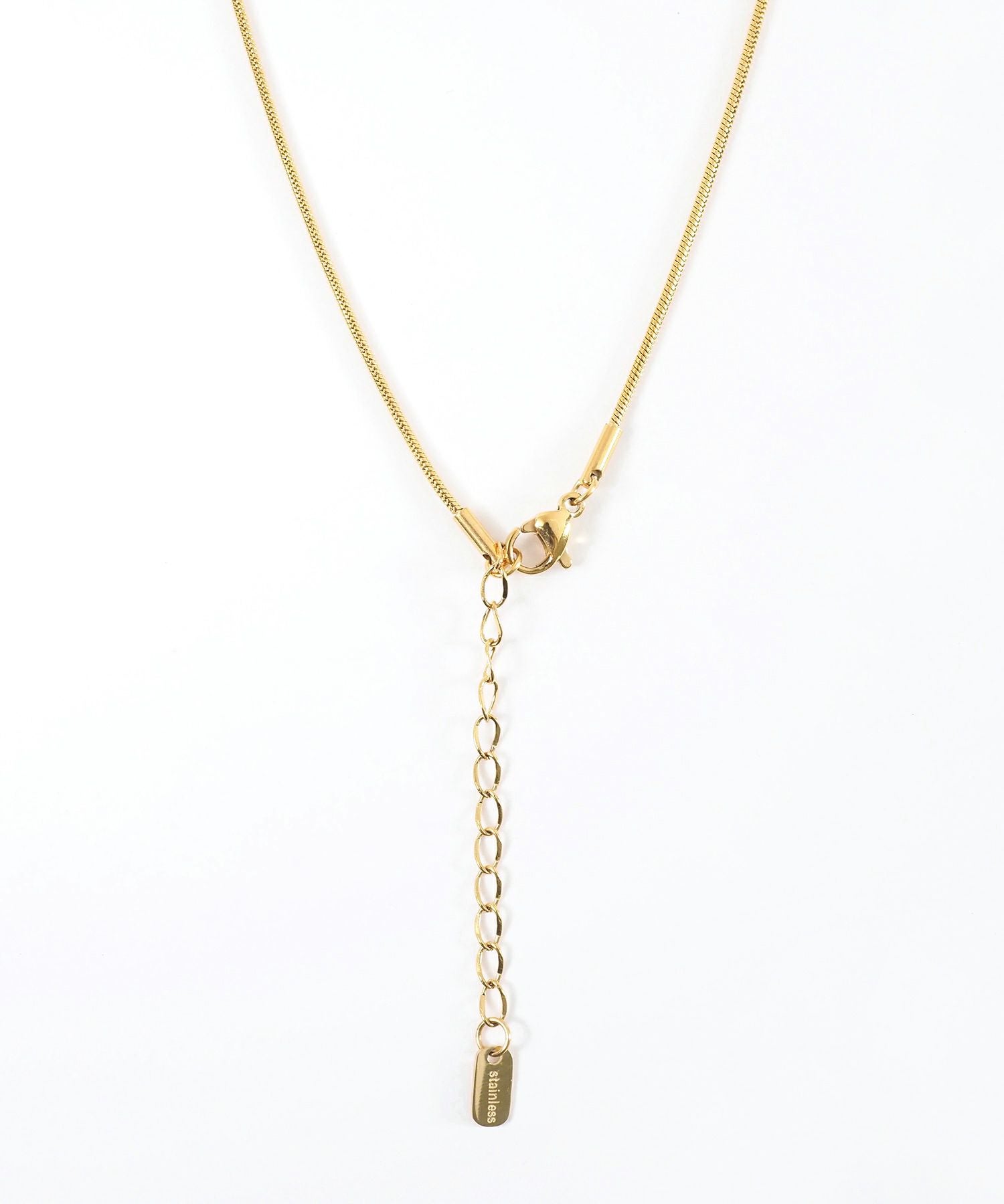 リボンチェーンステンレスネックレス