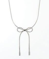 リボンチェーンステンレスネックレス