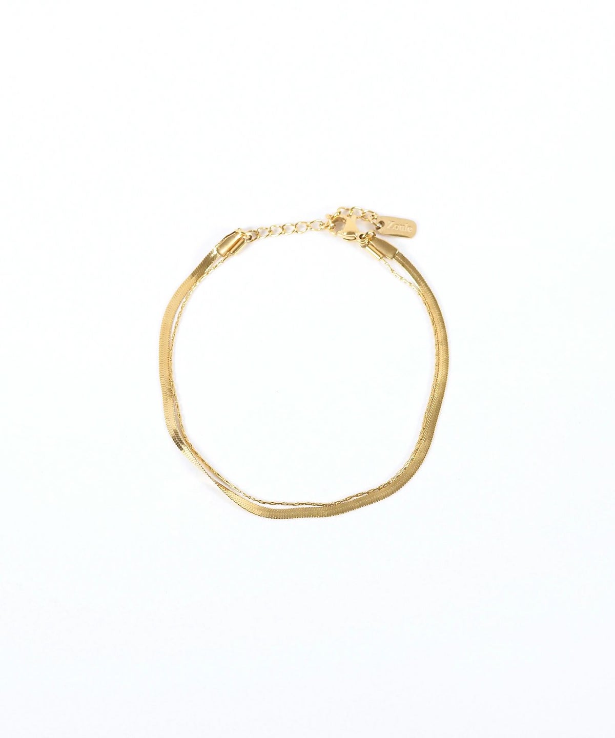 ヘリンボーンチェーンステンレスブレスレット