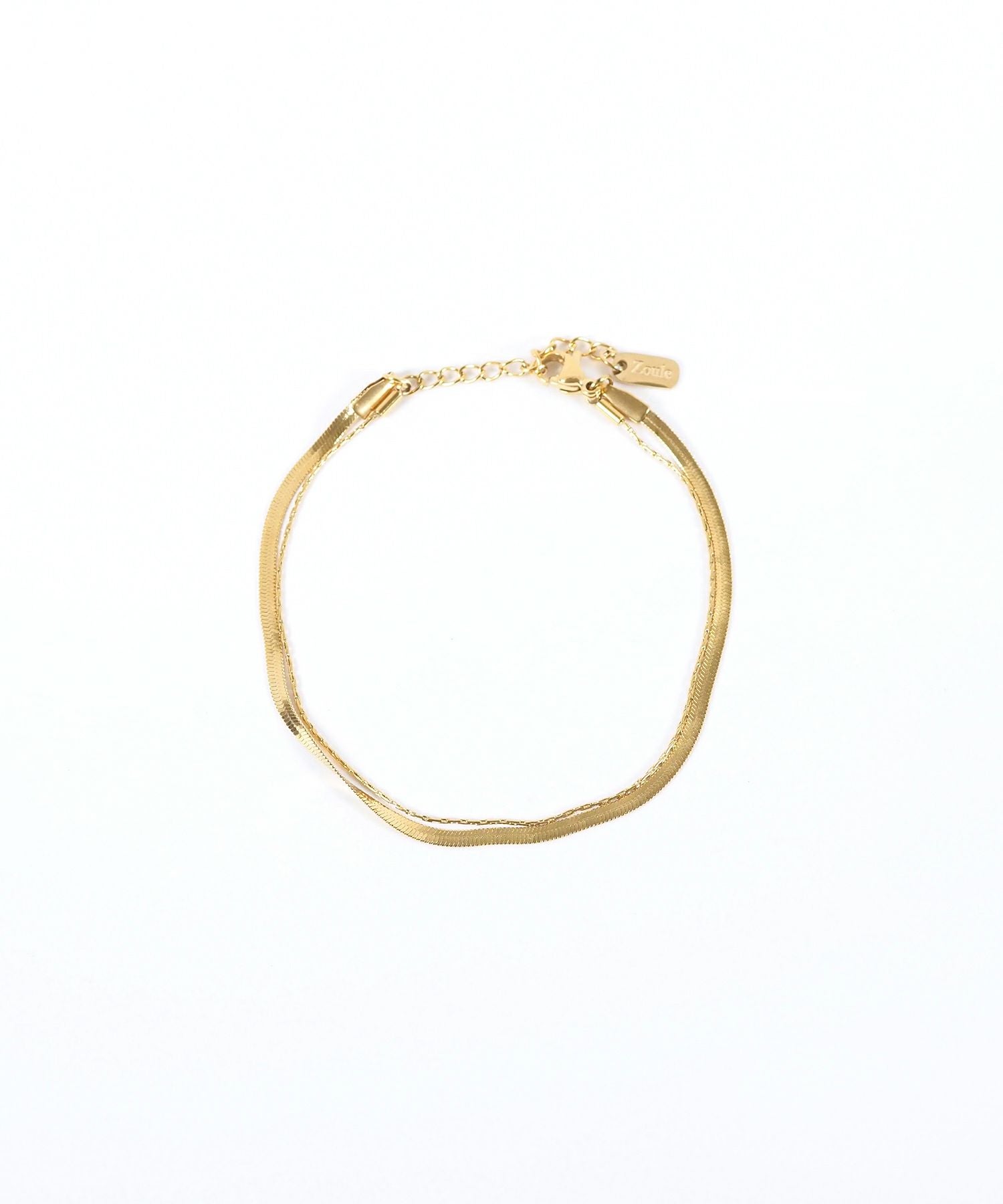 ヘリンボーンチェーンステンレスブレスレット