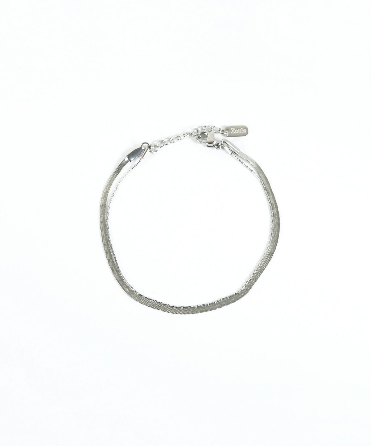 ヘリンボーンチェーンステンレスブレスレット