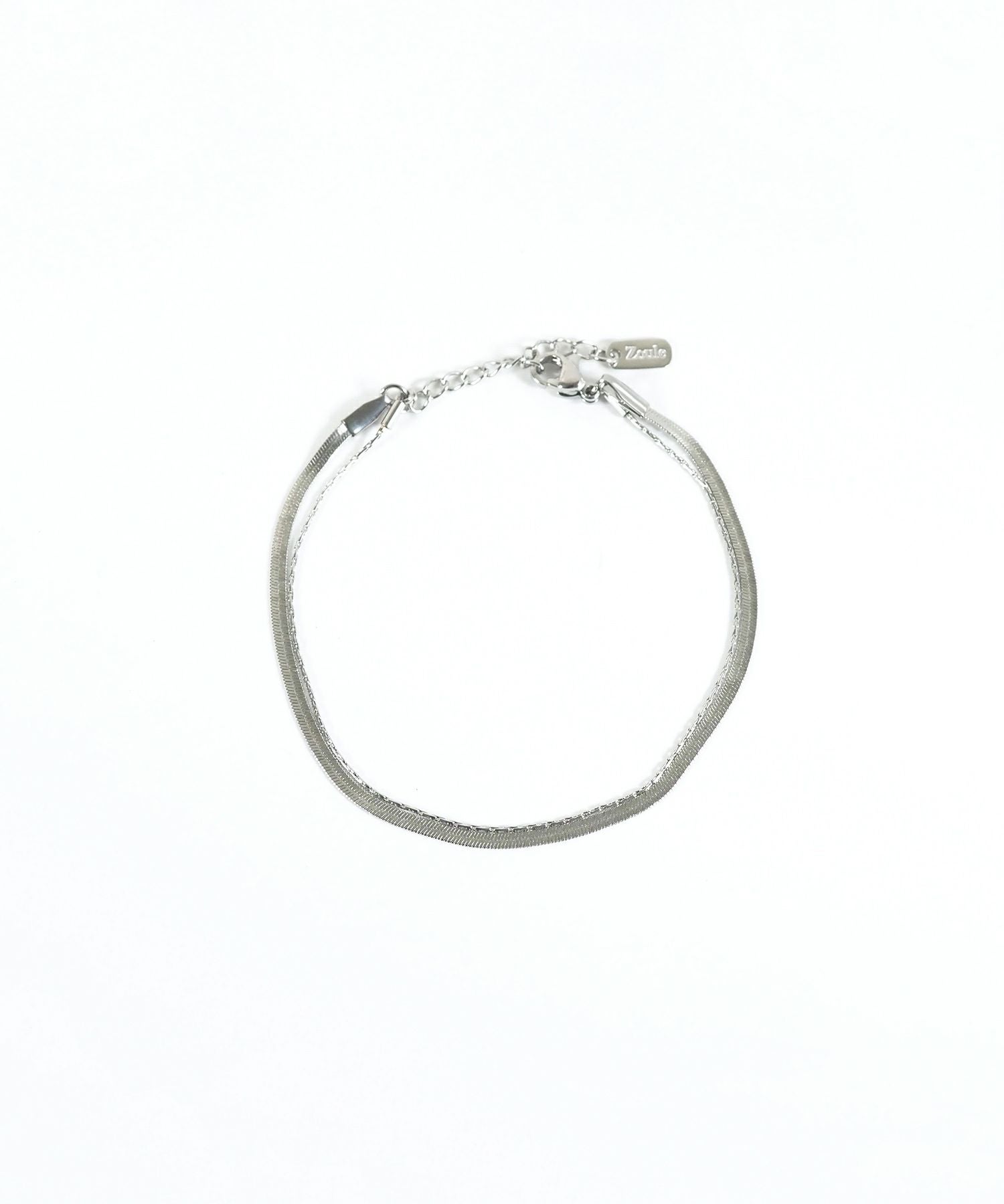 ヘリンボーンチェーンステンレスブレスレット