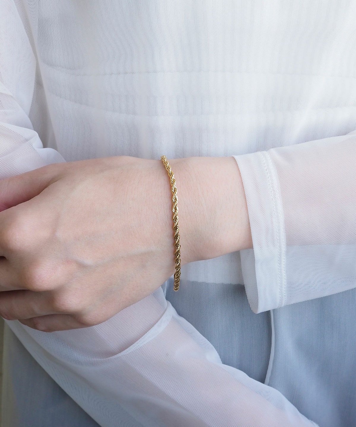 ロープチェーンステンレスブレスレット