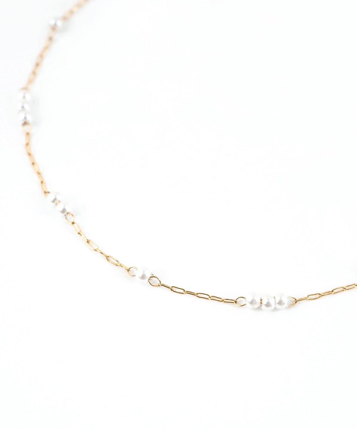 ステーションパール2wayステンレスブレスレット・アンクレット