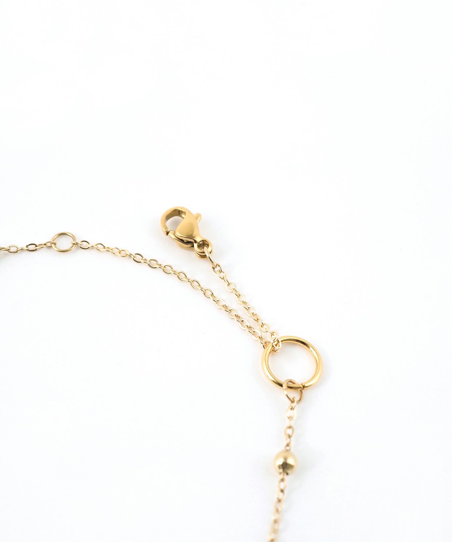 ストーンボール2wayステンレスブレスレット・アンクレット