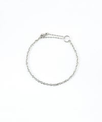 ツイストチェーン2wayステンレスブレスレット・アンクレット