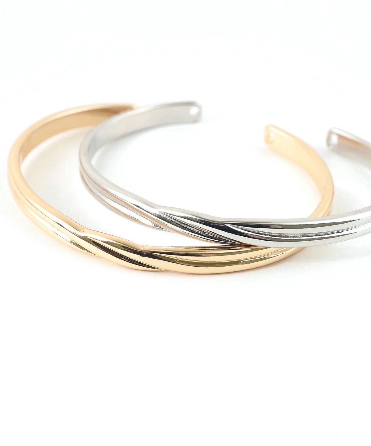 ツインラインメタルバングル