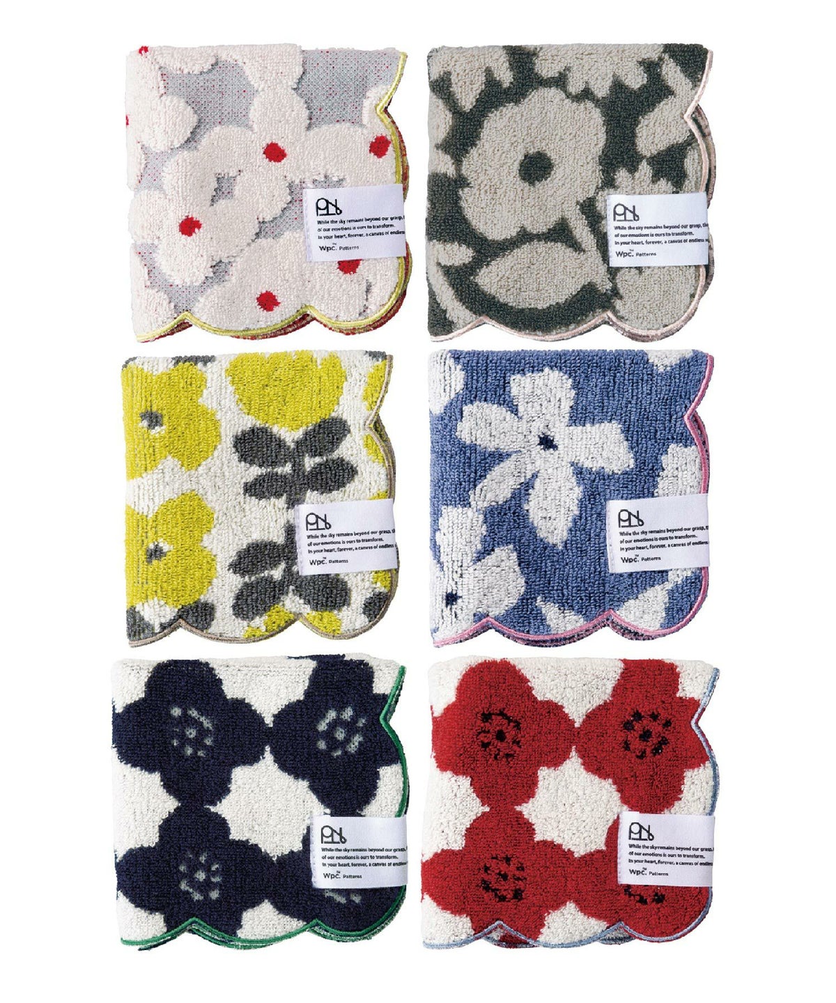 スカラップハンカチ