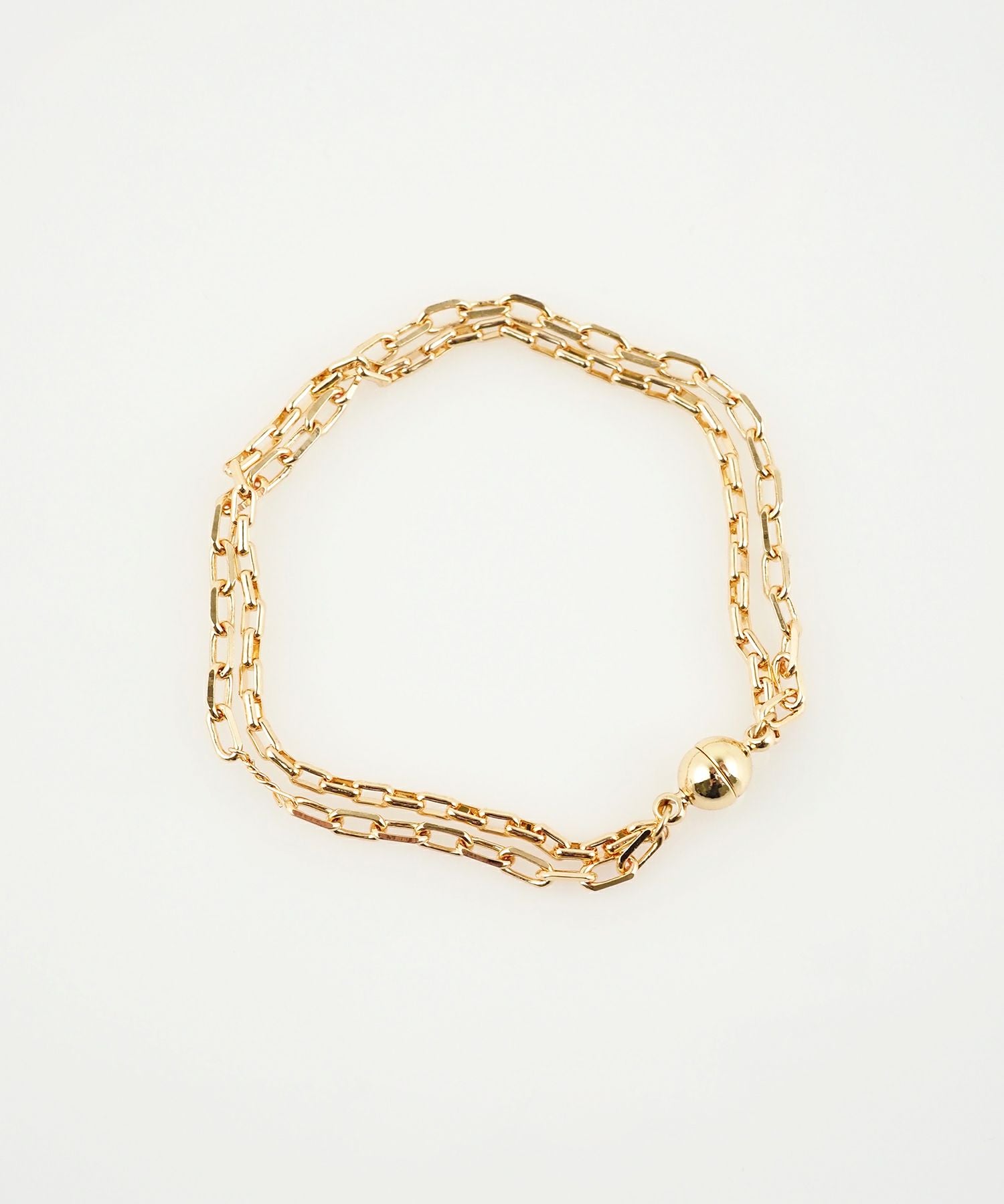 アズキダブルチェーンマグネットブレスレット