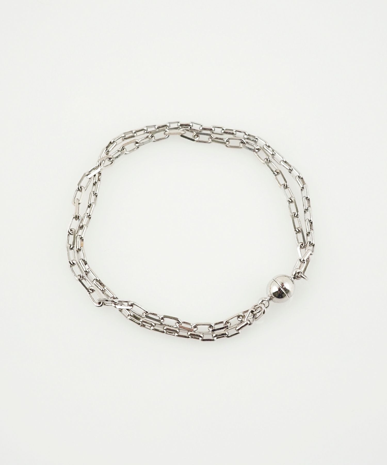 アズキダブルチェーンマグネットブレスレット