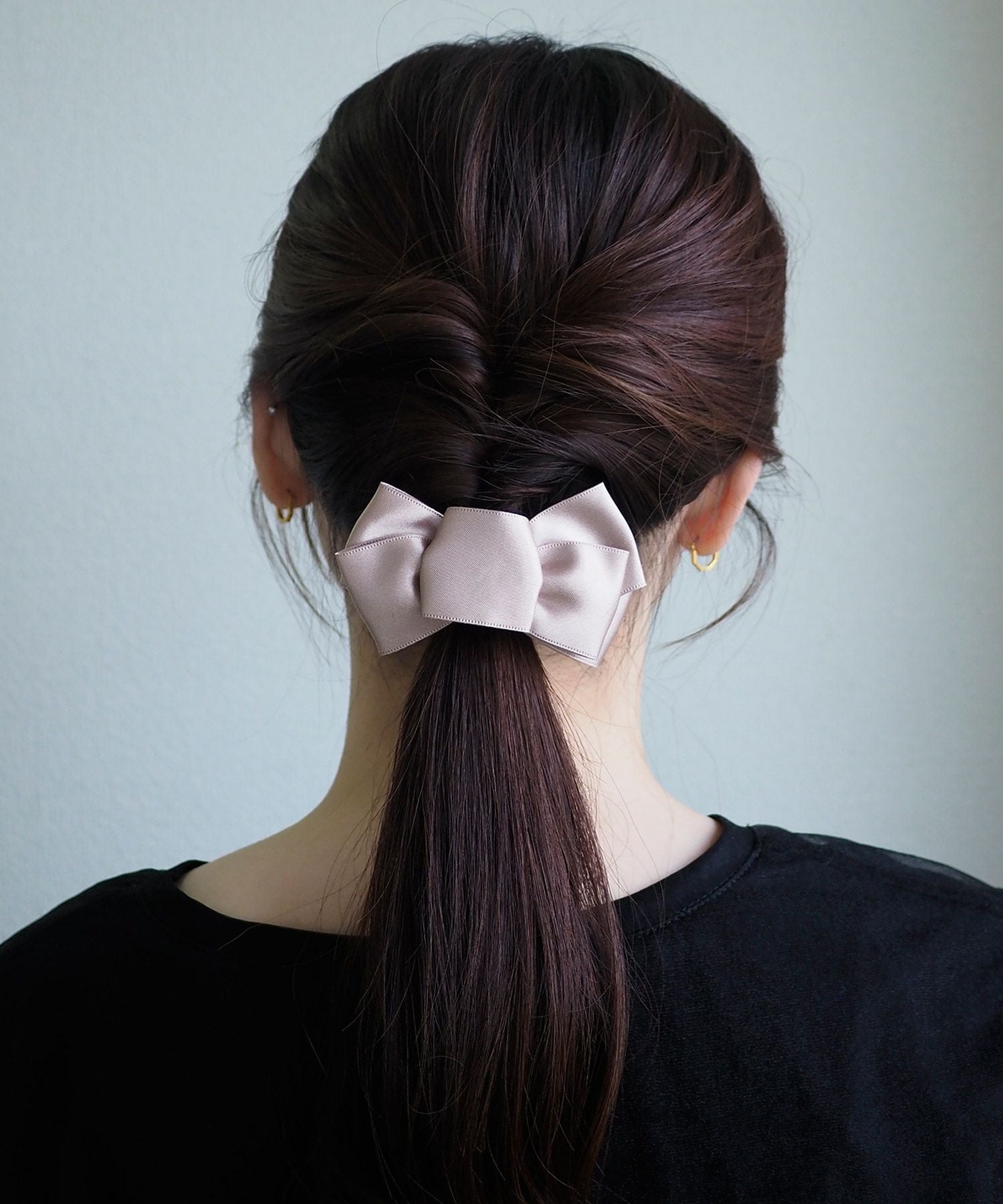 サテンリボンポニー