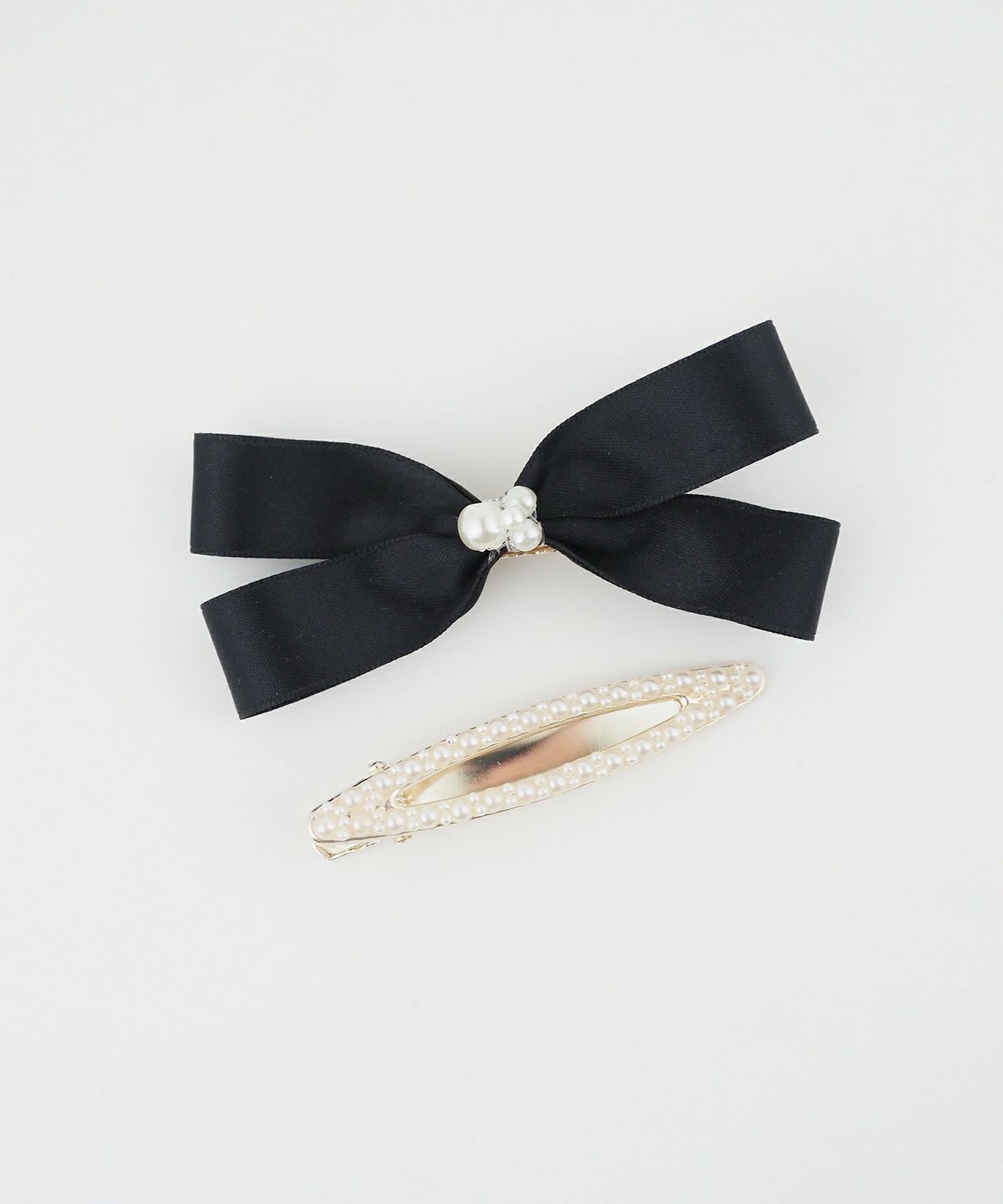 リボンパールクリップセット