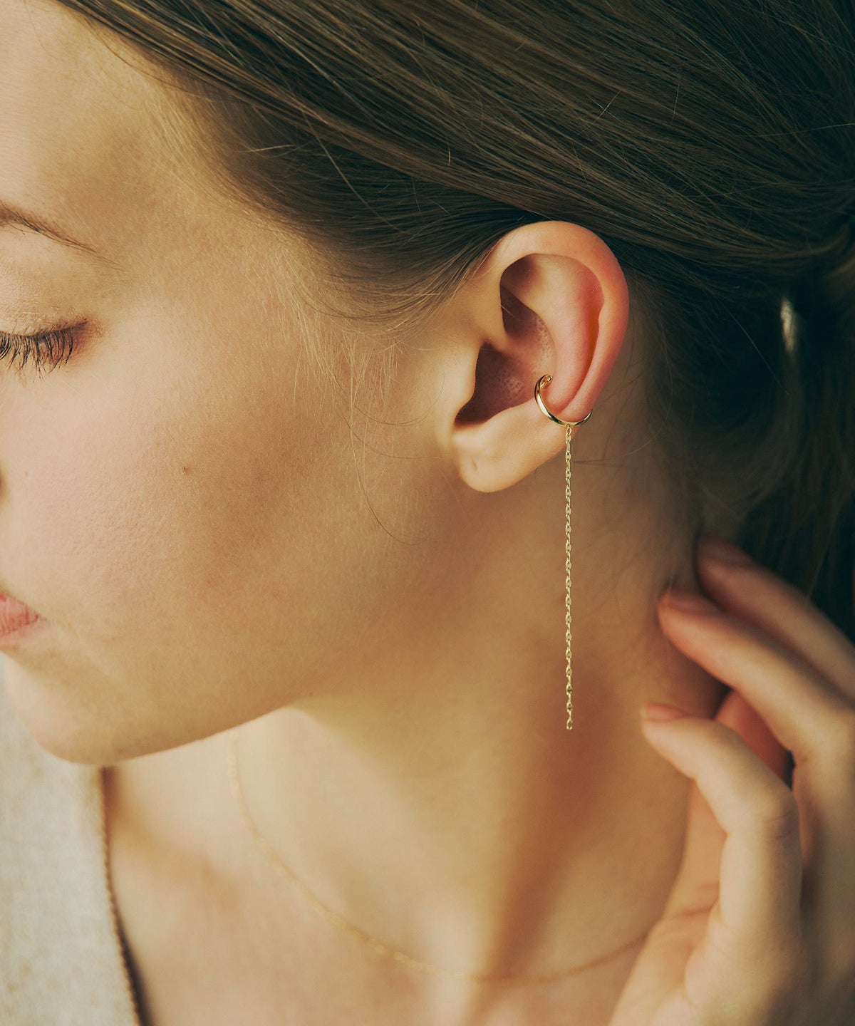 【web限定】[K10]マリーナチェーンイヤーカフ