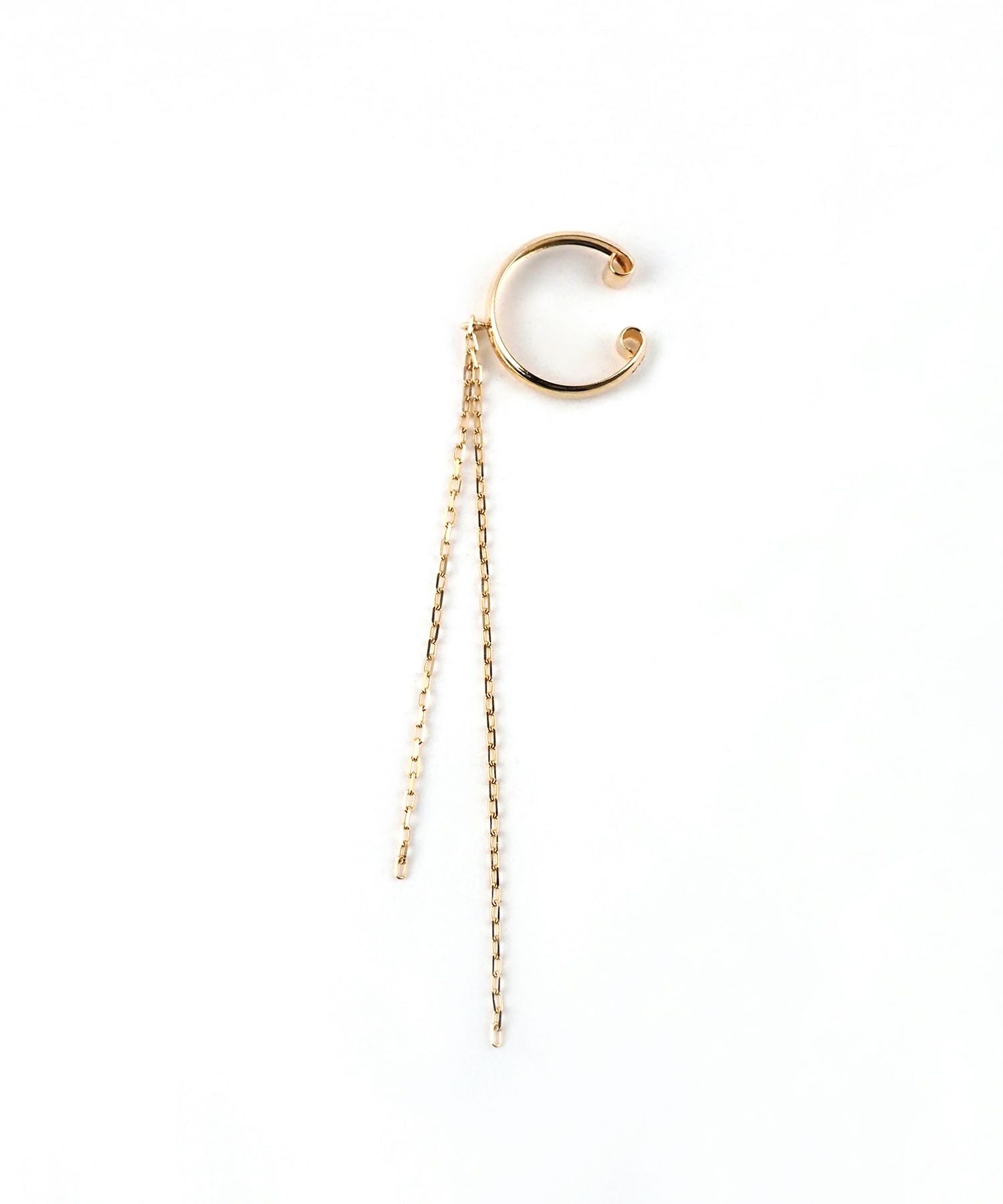 【web限定】[K10]ダブルチェーンイヤーカフ