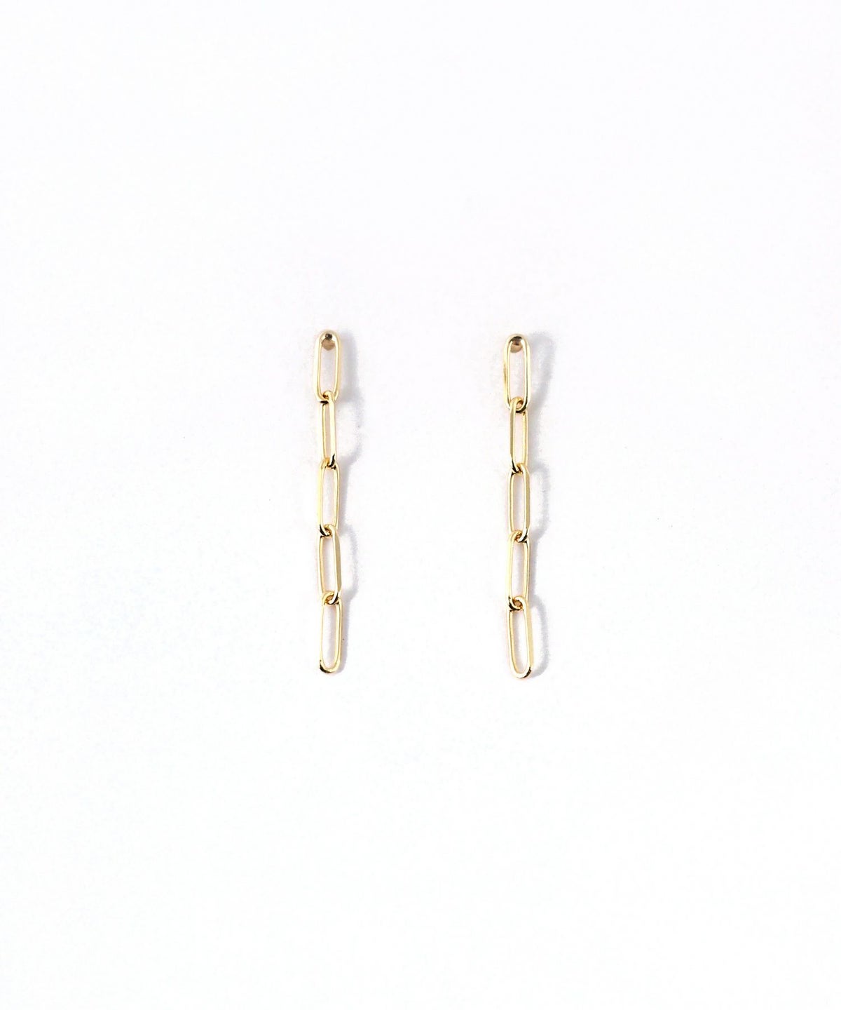 【web限定】[K10]ペーパークリップチェーンピアス