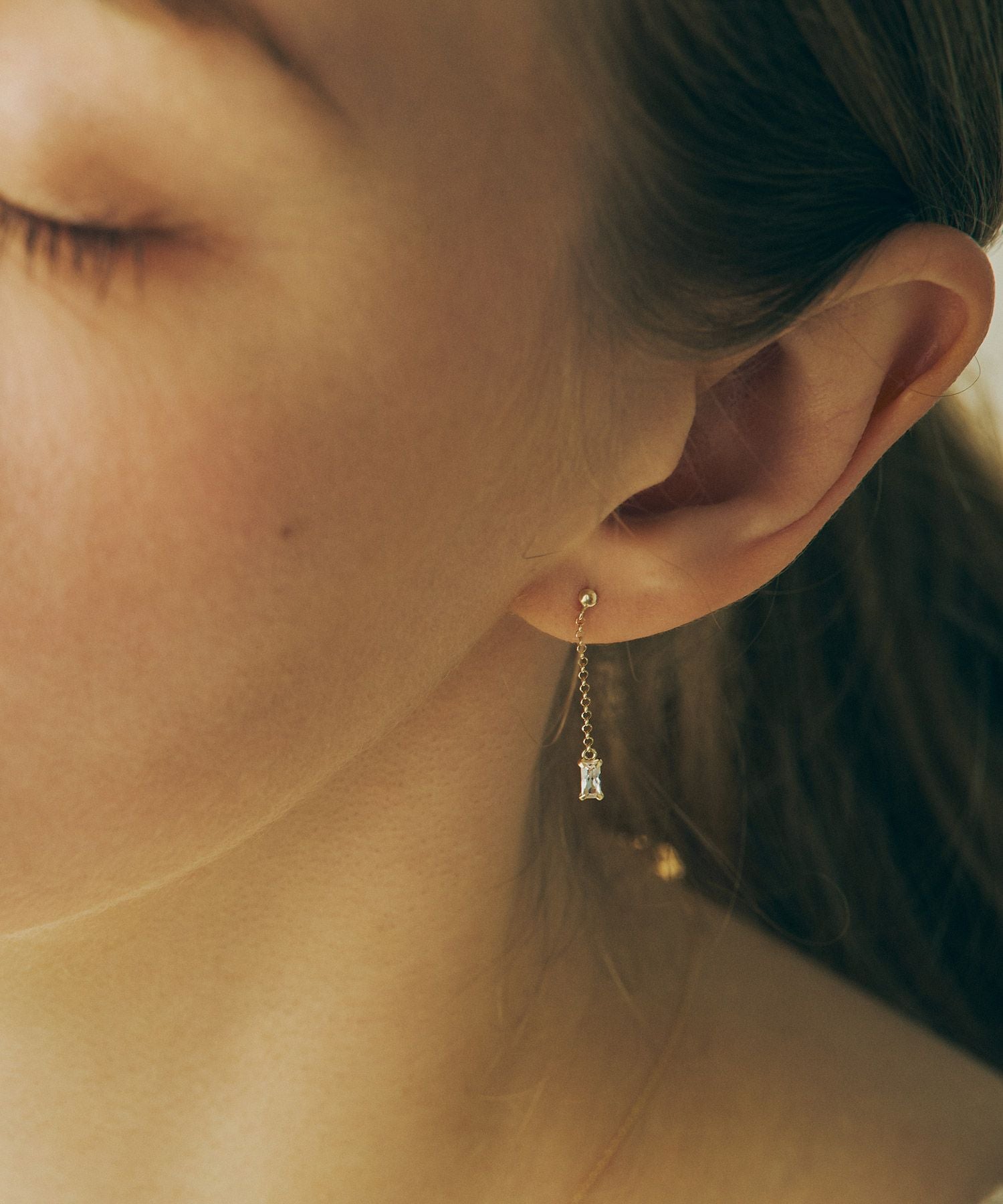 web限定】[K10]グリッターチェーンピアス | 【公式】MUK ONLINE SHOP