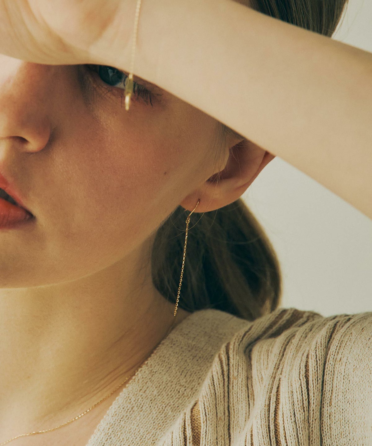 【web限定】[K10]シャインカットチェーンピアス