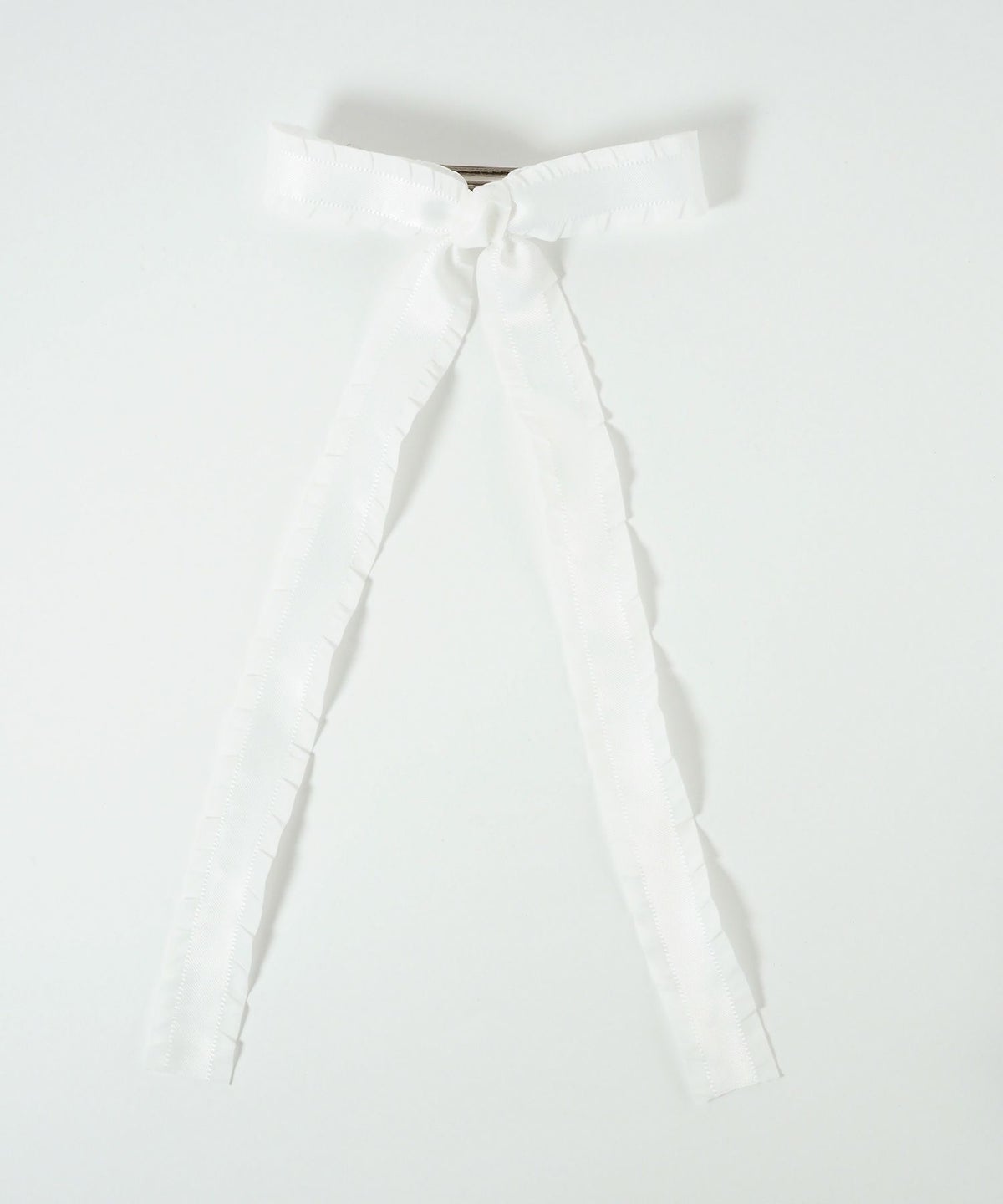 フリルサテンリボンバレッタ【nuage】