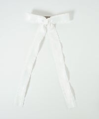 フリルサテンリボンバレッタ【nuage】