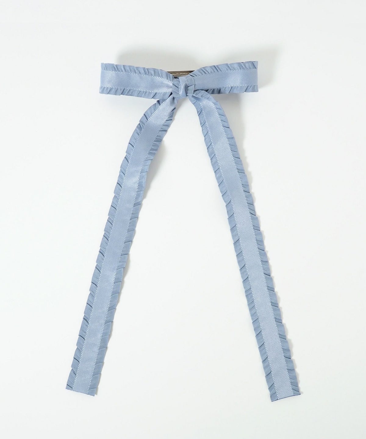 フリルサテンリボンバレッタ【nuage】