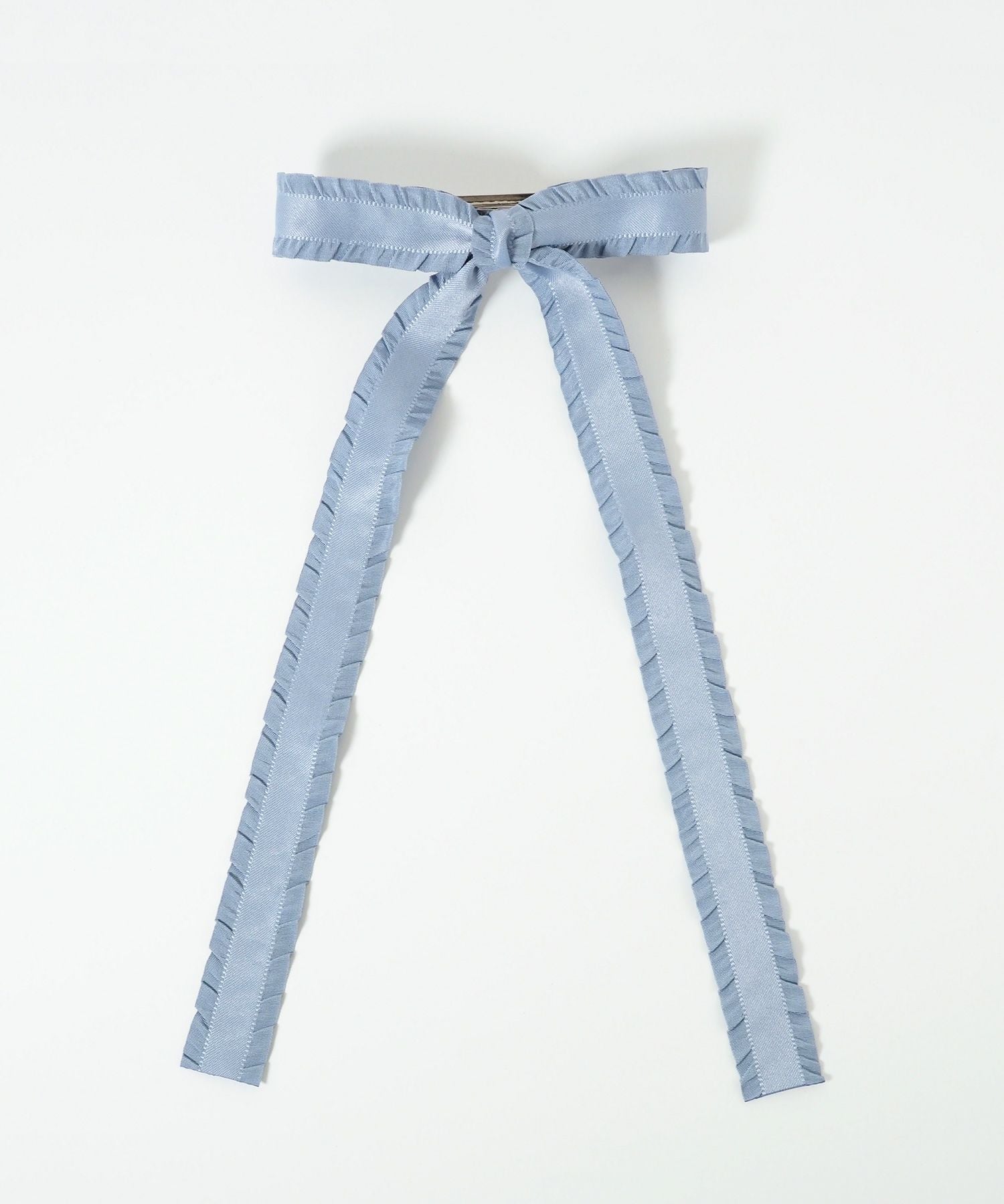 フリルサテンリボンバレッタ【nuage】