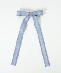 フリルサテンリボンバレッタ【nuage】