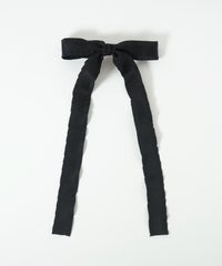 フリルサテンリボンバレッタ【nuage】