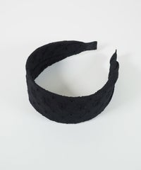 コットンレースワイドカチューシャ【nuage】