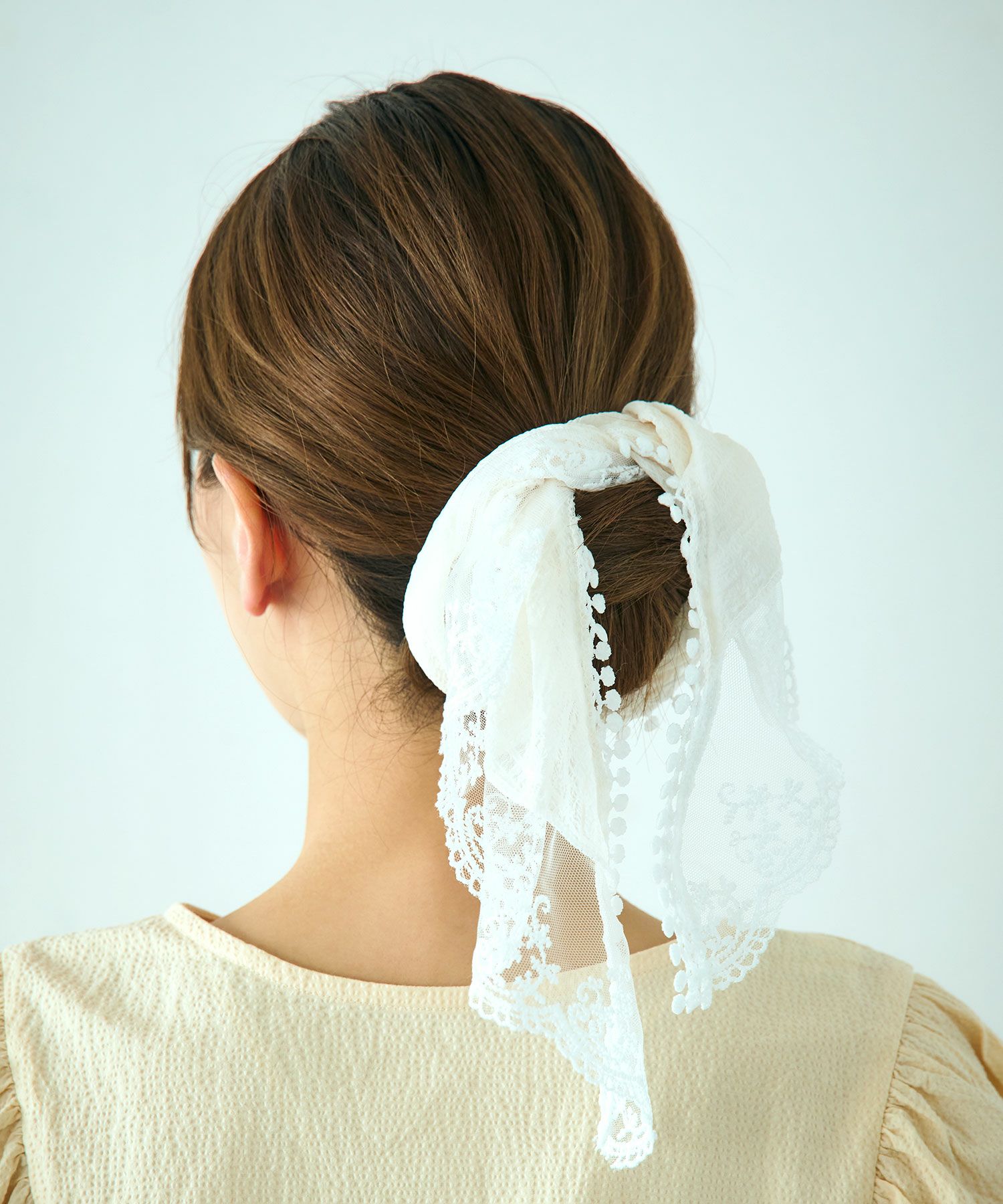 レースチェックバブーシュカ【nuage】