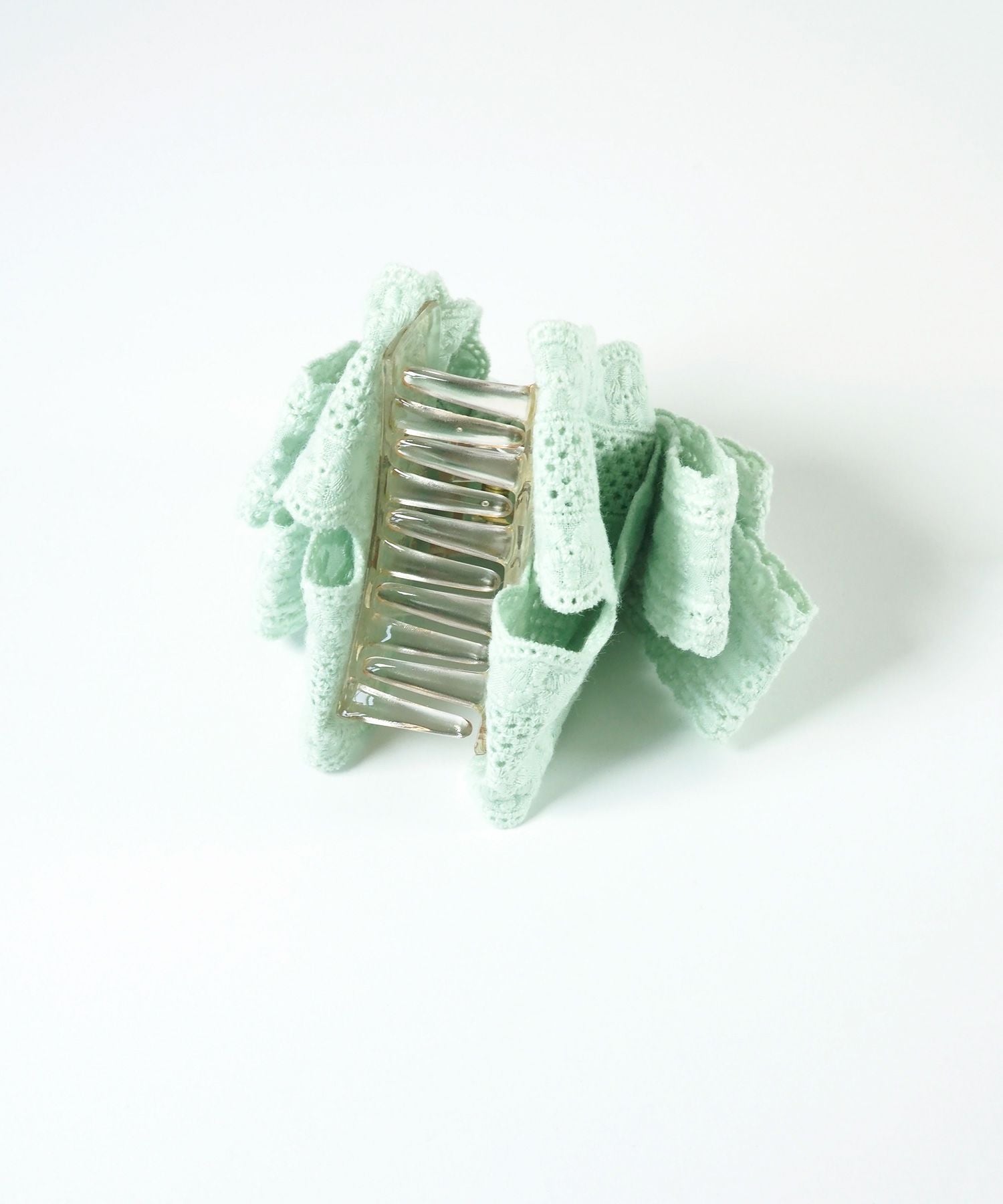 コットンレースリボンフロントバンスクリップ【nuage】