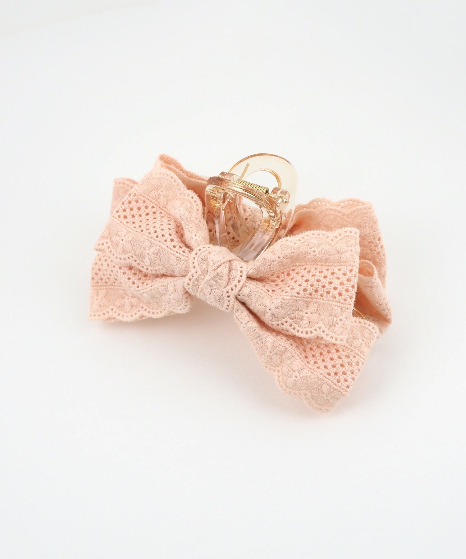 コットンレースリボンサイドバンスクリップ【nuage】