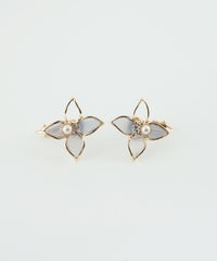 クリアフラワーIMFスプリングイヤリング