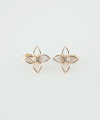 クリアフラワーIMFスプリングイヤリング