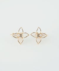 クリアフラワーIMFスプリングイヤリング