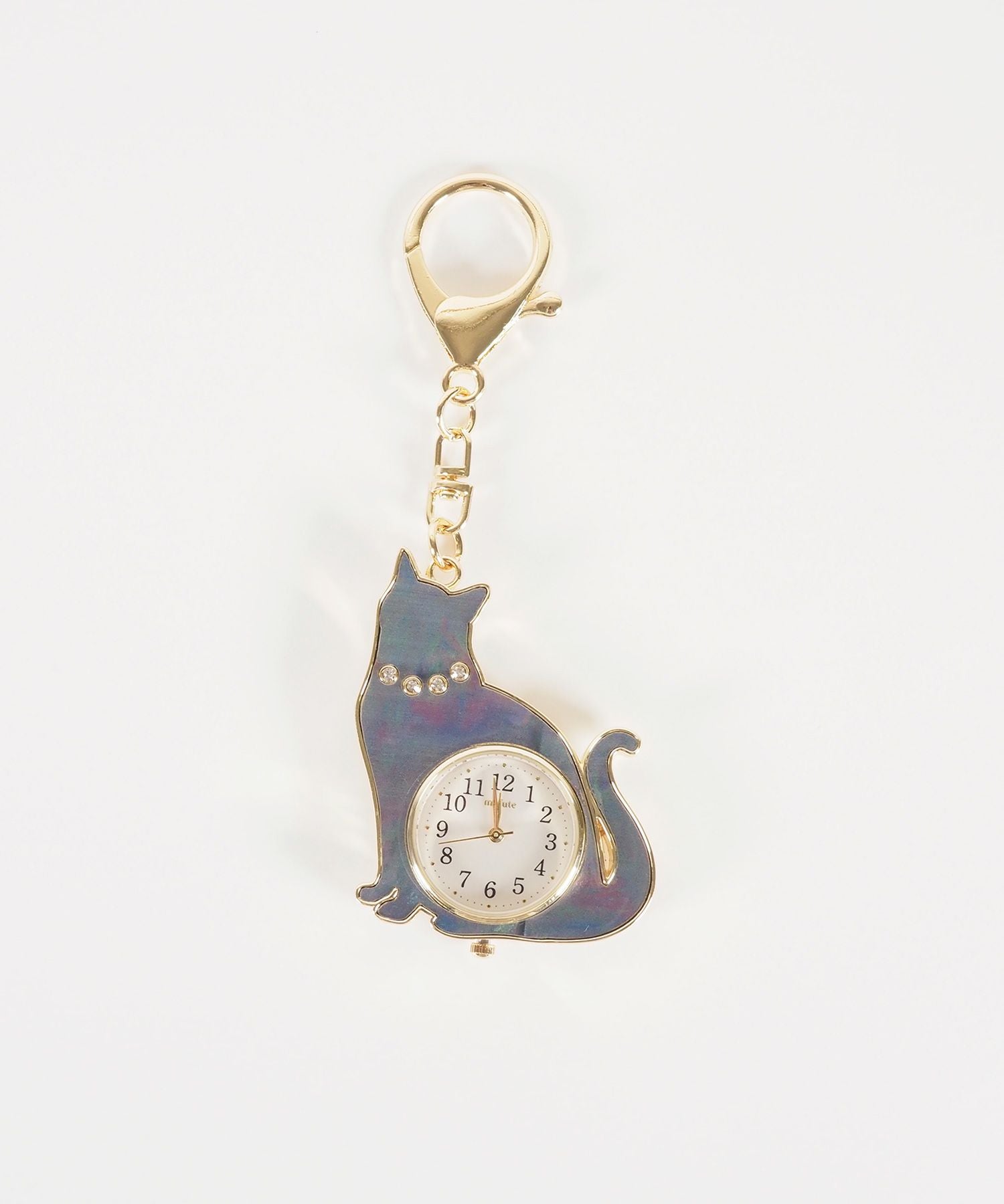 アルベロベロ猫耳ビーズ装飾時計 ヴァリアススタイル VARIOUS STYLE キュートな猫耳つきピンクゴールド