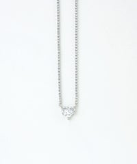 キュービックハートシャイニーネックレス【Dahlia】