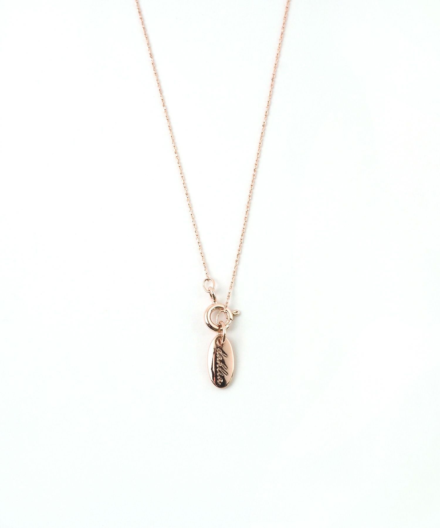 キュービックリボンシャイニーネックレス【Dahlia】