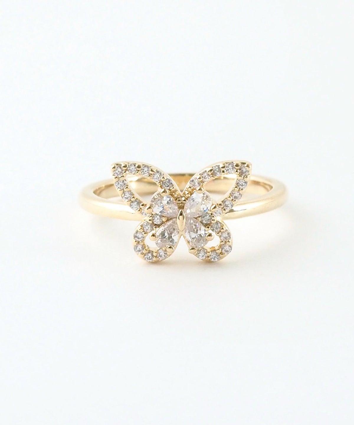 バタフライシルエットリング【Dahlia】
