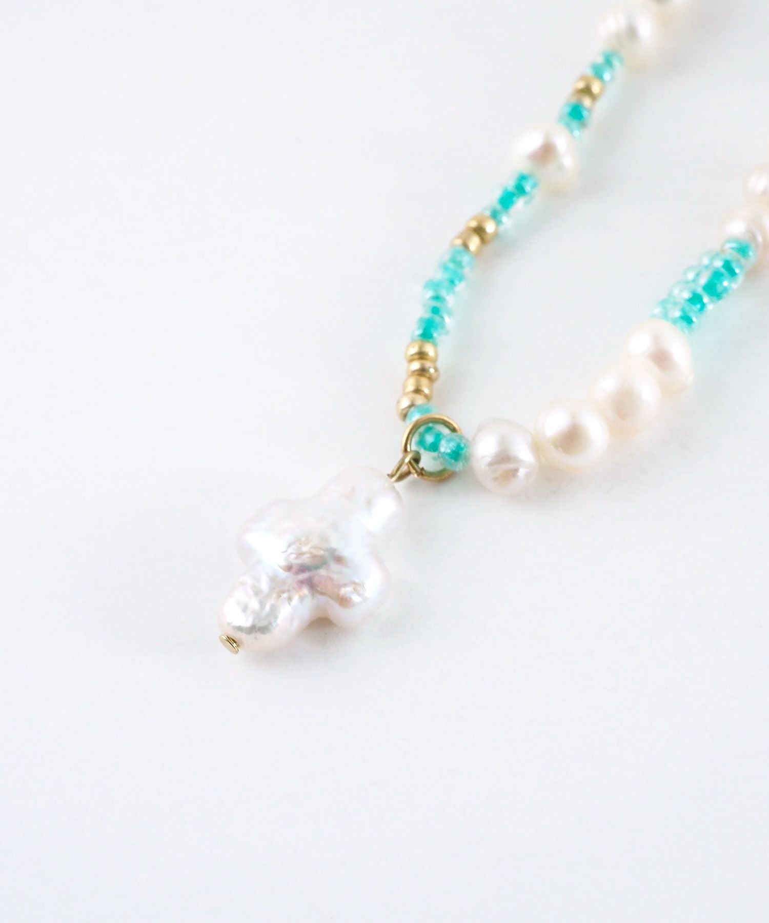 淡水パールビーズネックレス