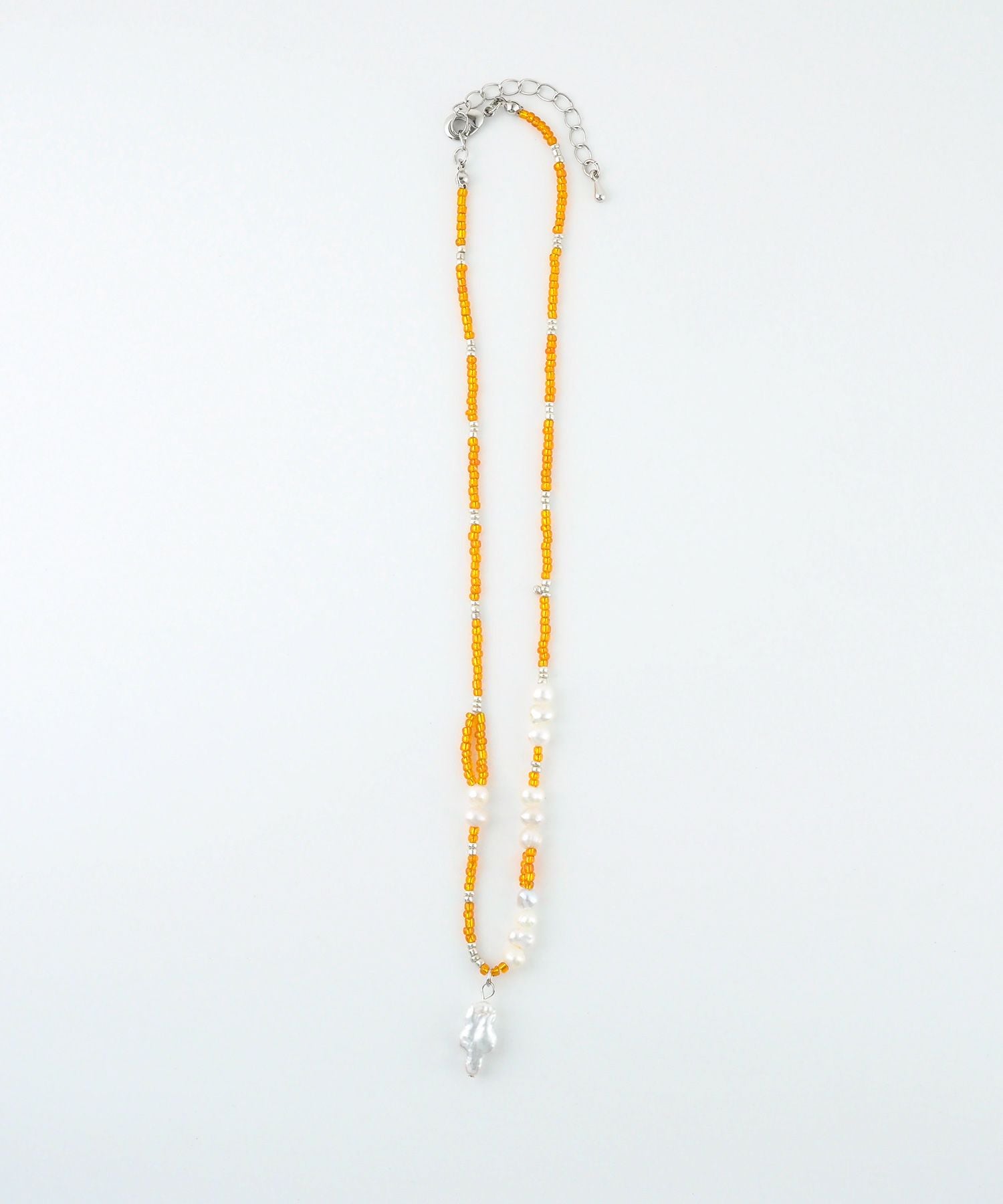 淡水パールビーズネックレス