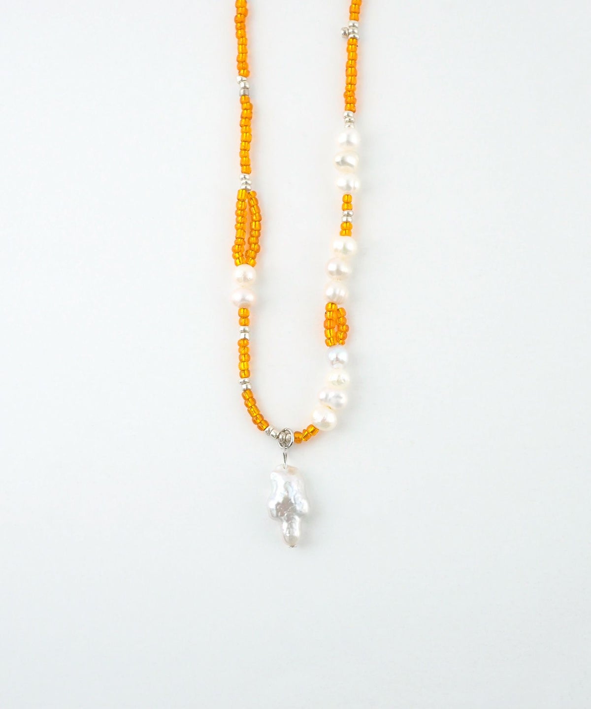 淡水パールビーズネックレス