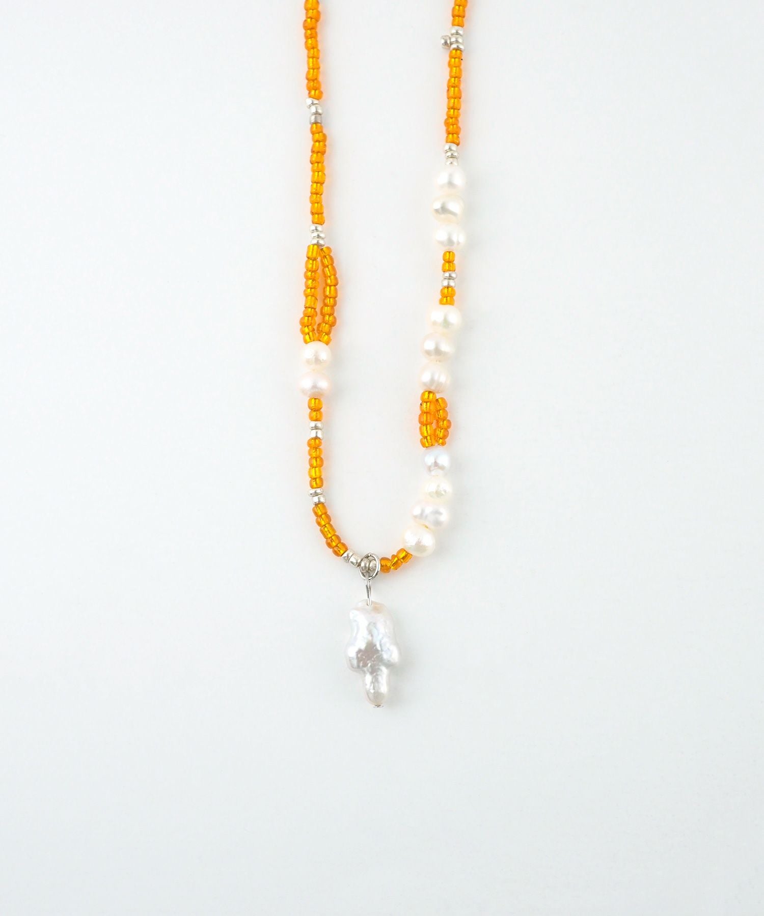 淡水パールビーズネックレス