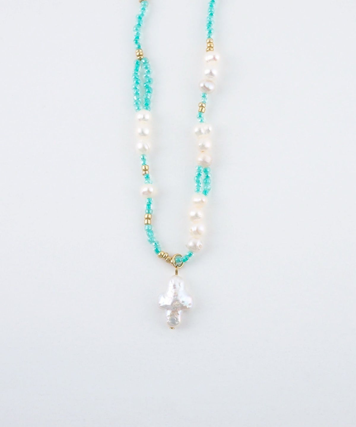 淡水パールビーズネックレス