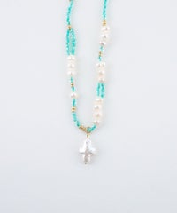 淡水パールビーズネックレス