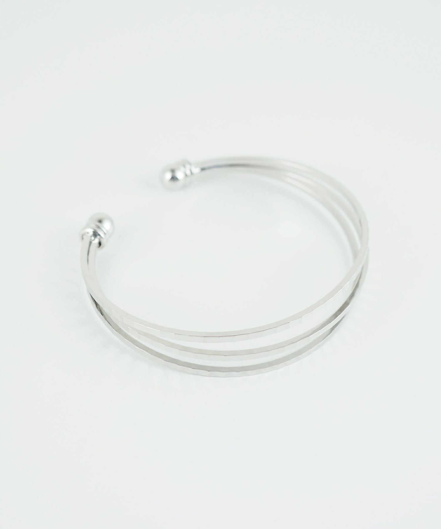 スリムライン3連メタルバングル